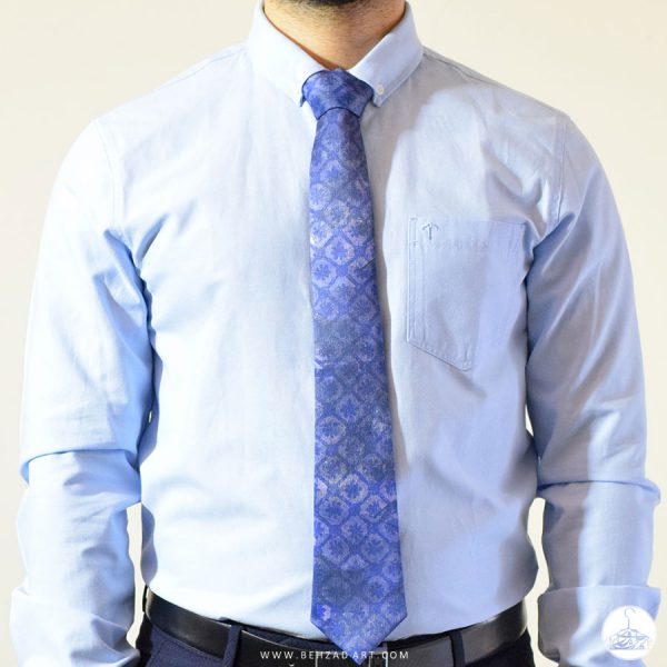 کراوات طرح تکسچر1 آبی 1